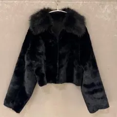 【eimy istoire】 フェイクファーコンビジャケット M