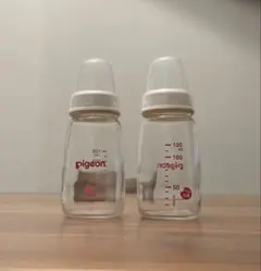 Pigeon ピジョン 哺乳瓶 120ml 2本 セット ガラス スリム タイプ
