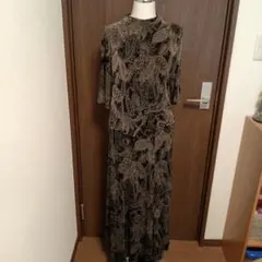 美品COTE PARIS半袖＆6枚接ぎロングフレアースカートセットアップ