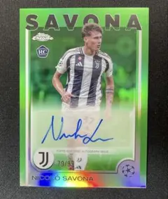 99枚限定　topps ニコロ・サヴォーナ　直筆サイン　ユヴェントス　RC