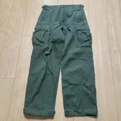 60s〜70sアメリカ陸軍コットンサテン生地のベイカーパンツ(ジッパー