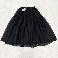 新品未使用 ディズニーストア ミニースカート 黒　ロングスカートのサムネイル