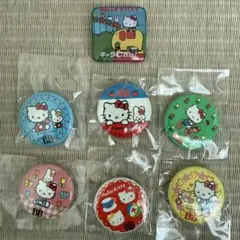 ハローキティ　非売品　缶バッジ　レトロ　チョコラBB 2001年　サンリオ当時物