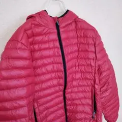 ■【美品】ジョルダーノ 軽量 ダウンジャケット 長袖 ジップアップ L 軽い