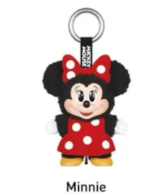 ポップマート　ディズニー　ぬいぐるみキーチェーン　ミニー