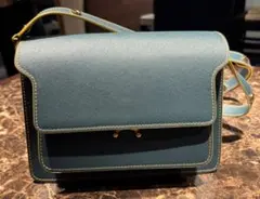 美品 マルニ ショルダーバッグ 肩掛け トランク レザー