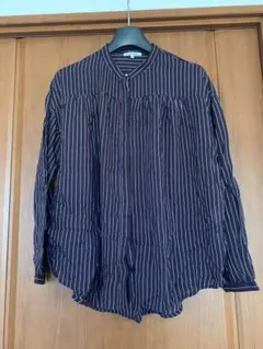 169.GLOBAL WORK ブラウス　バンドカラーシャツ