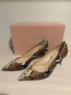 FABIO RUSCONI ファビオルスコーニ パイソンパンプス37