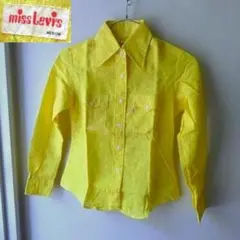 70s miss Levi's ウェスタンシャツ BIG E デッドストック