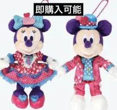 【新品タグ付き】ディズニー　ミニパル　ぬいぐるみバッジ　ミッキー　ミニーセット