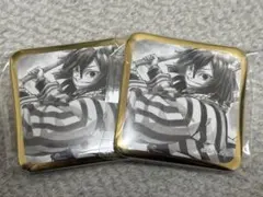 鬼滅の刃 ufotable ダイニング スクエア缶バッジ　伊黒小芭内2点セット