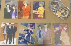名探偵コナン キャラカード＆クリアカード＆缶バッジ2つ セット