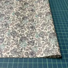 L86 フェリシテ縮小柄ブルーグレー 50×30cm リバティラミネート生地