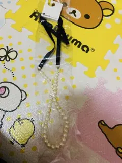 Earth music and ecology リボンパールネックレス