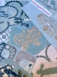 mina perhonen path 刺繍生地 ハンドメイドバッグ 丁寧な仕立て - メルカリ