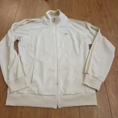 アディダス　白金ジャージ上　Mサイズ