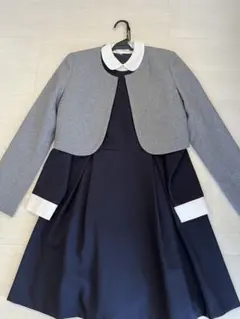 値下げ　キャサリンコテージ　ネイビー グレージャケット付きドレス