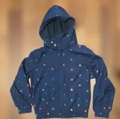 GAP KIDS☆ネイビー カラフル星柄 フードジャケット アウター☆130