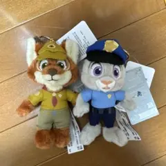 上海ディズニー限定　ニック　ジュディキーホルダー　ズートピア