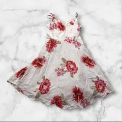 【未使用タグ付き】オールドネイビー　キャミワンピース　花柄　ホワイト
