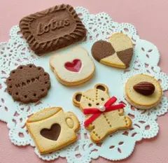 【No.206】軽量粘土 フェイククッキー フェイクスイーツ ハンドメイド 7個