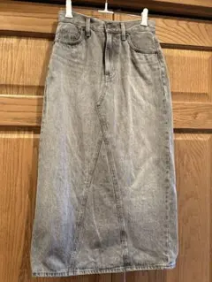 UNIQLO JEANS グレー デニム ロングスカート