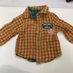 BABY DOLL 90cm チェック　シャツ　トップス