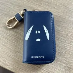 スヌーピー ネイビーキーケース