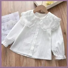 フォーマル　子供　ブラウス　レース　卒園式　入学式　フォーマル　襟レース　可愛い