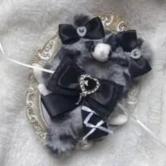 ぬい服 10cm にじぱぺっと ねこ 黒 ハンドメイド