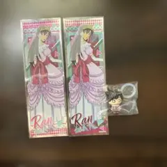 名探偵コナン 毛利蘭 ロングステッカー キーホルダー 2点セット