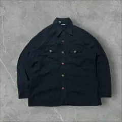 60s後期〜70s Levi's ボタン裏「J」ブラックデニムシャツ ビックＥ