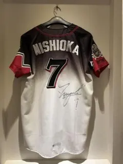 マリーンズOBグッズ(西岡剛)ビジターユニフォーム&フェイスタオル マリーンズOBグッズ(西岡剛)ビジターユニフォーム&フェイス