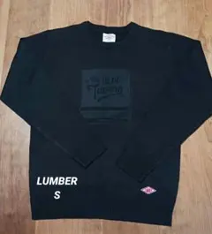 LUMBER 黒 ニットトレーナー S 160