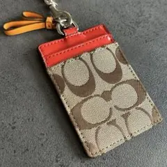 COACH ID Lanyard Signature Canvas