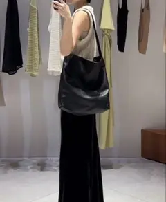 CLANE フェイクレザー トートバッグ 黒