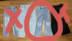 みかん様　100㎝　ハートフレアパンツ