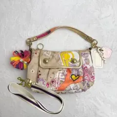 Vintage Coach Poppy Leather Shoulder Bag