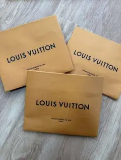 LOUIS VUITTON ショップ袋 オレンジ 3枚セット
