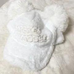 ミッキーマウス ポンポン付きキャップ