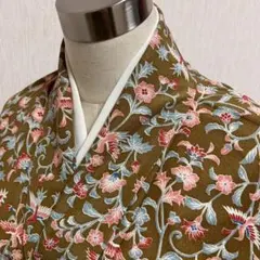 KJ2268 洗える着物 小紋 身丈163.5cm ポリエステル 化繊