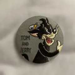 トムとジェリー 刺繍缶バッジ