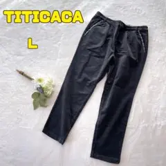 【チチカカ】ダークグレー コーデュロイ ワイドパンツ L メンズ 1905