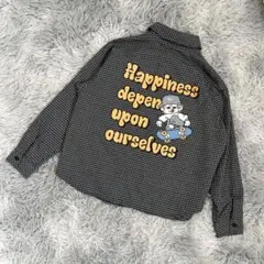 新品未使用バックプリント長袖シャツ 140