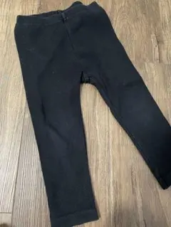 UNIQLO ベビー リブ レギンス 90cm 黒　ブラック　レギパン