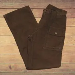 Lee フレアパンツ 綿 ダークブラウン 32