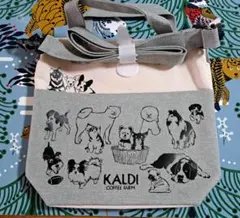 2点　KALDI わんこ トートバッグ　 ファンケルトラベルポーチ