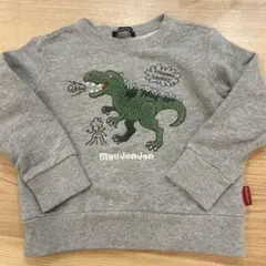Moujonjon 恐竜刺繍トレーナー グレーのサムネイル