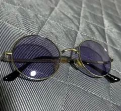 ファッションサングラス 紫色ラウンドレンズ