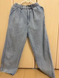 URBAN RESEARCH DOORS ライトブルー ワイドパンツ